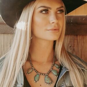 Blue and Silver Bohemian Necklace